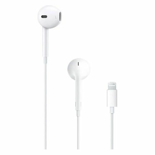 Наушники Apple EarPods A1748, Lightning, вкладыши, белый [mmtn2fem/a]