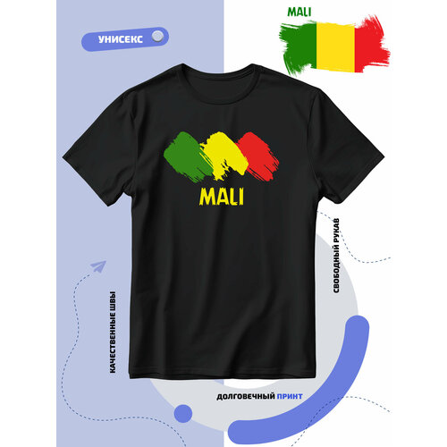 Футболка SMAIL-P флаг Мали, размер 8XL, черный
