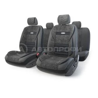 Чехлы автомобильные Autoprofi Multi Comfort эко-кожа/флок черный 11 предметов