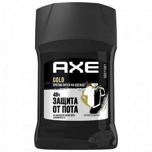 Антиперспирант дезодорант стик Axe Gold мужской 50 мл axe антиперспирант карандаш gold защита от пятен 50 мл 4 шт