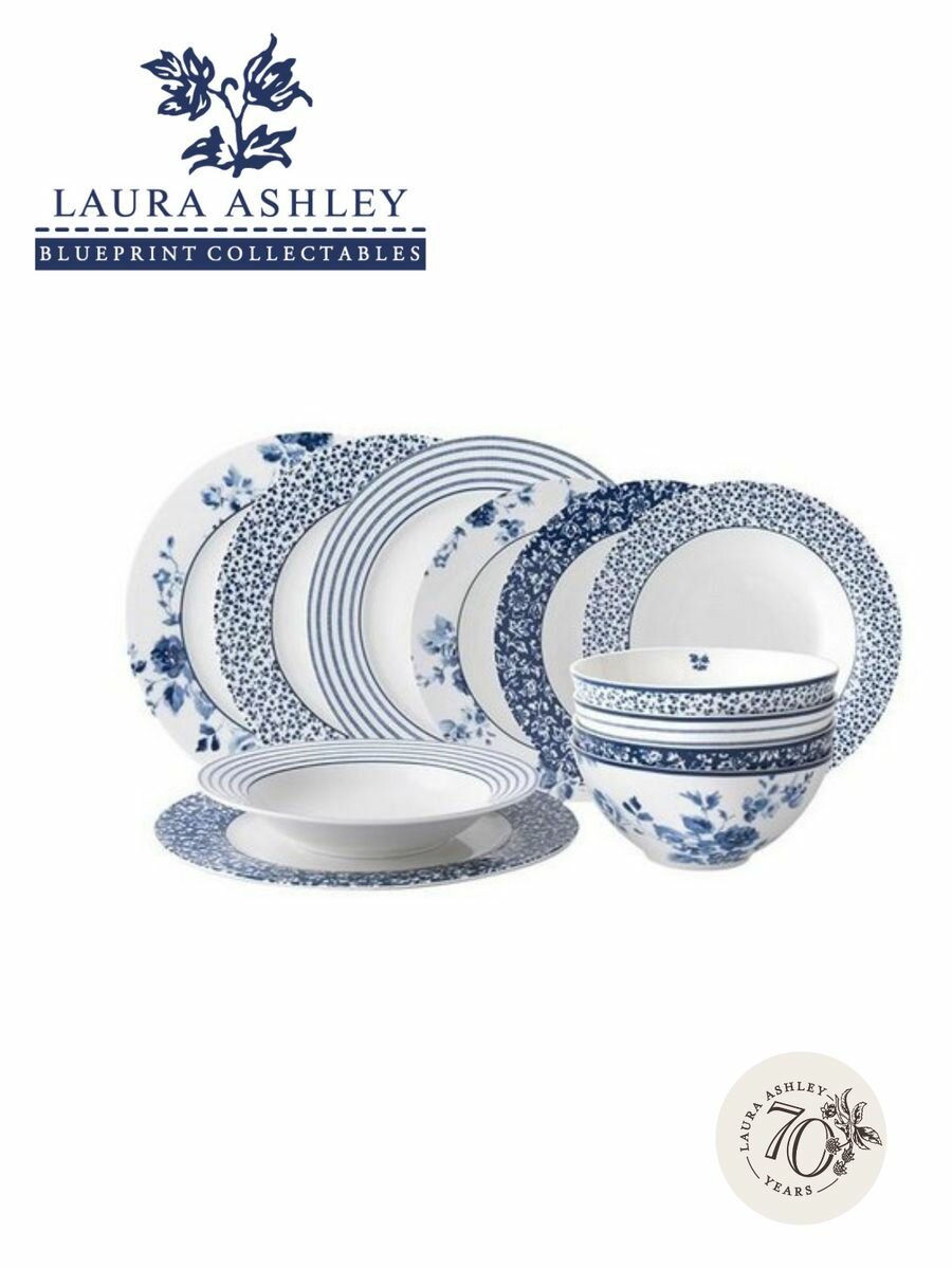 Салатник Laura Ashley Blueprint 13см Floris Hoff - фото №4