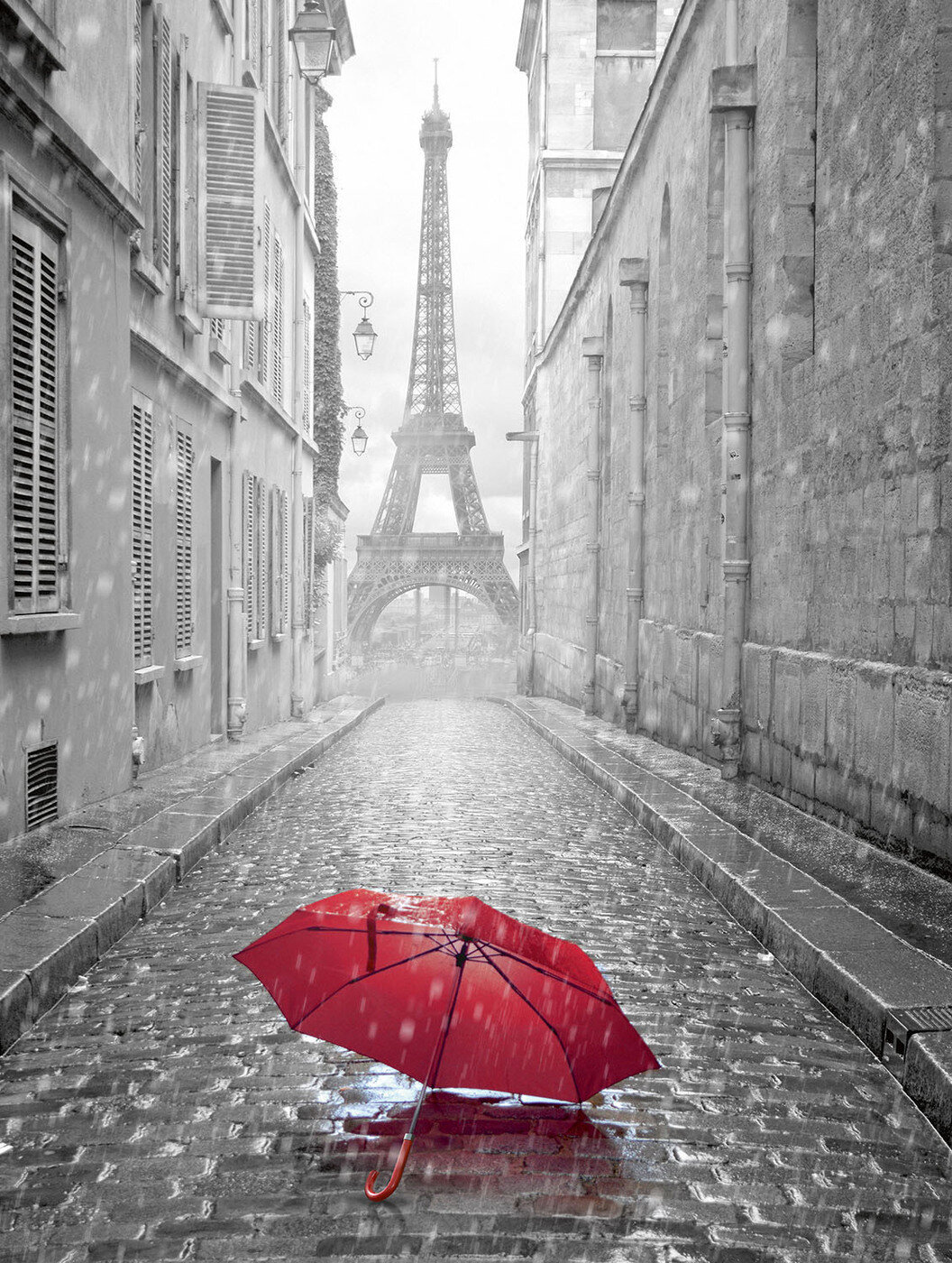 Фотообои VIP А 165 парижский дождь 196*260 см 8 листов