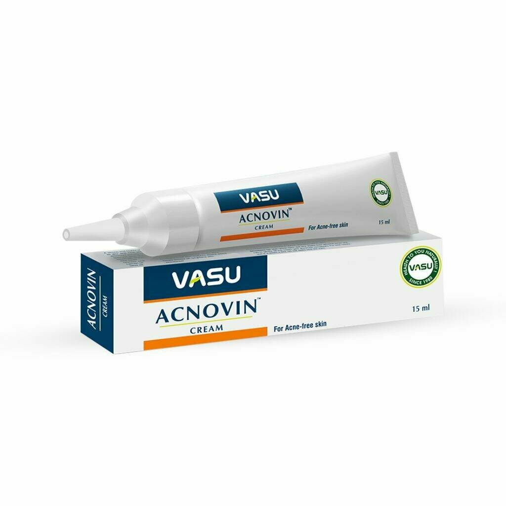 ACNOVIN cream, for Acne-free skin, Vasu (акновин, Для чистой, красивой кожи без прыщей, Васу), 15 мл.