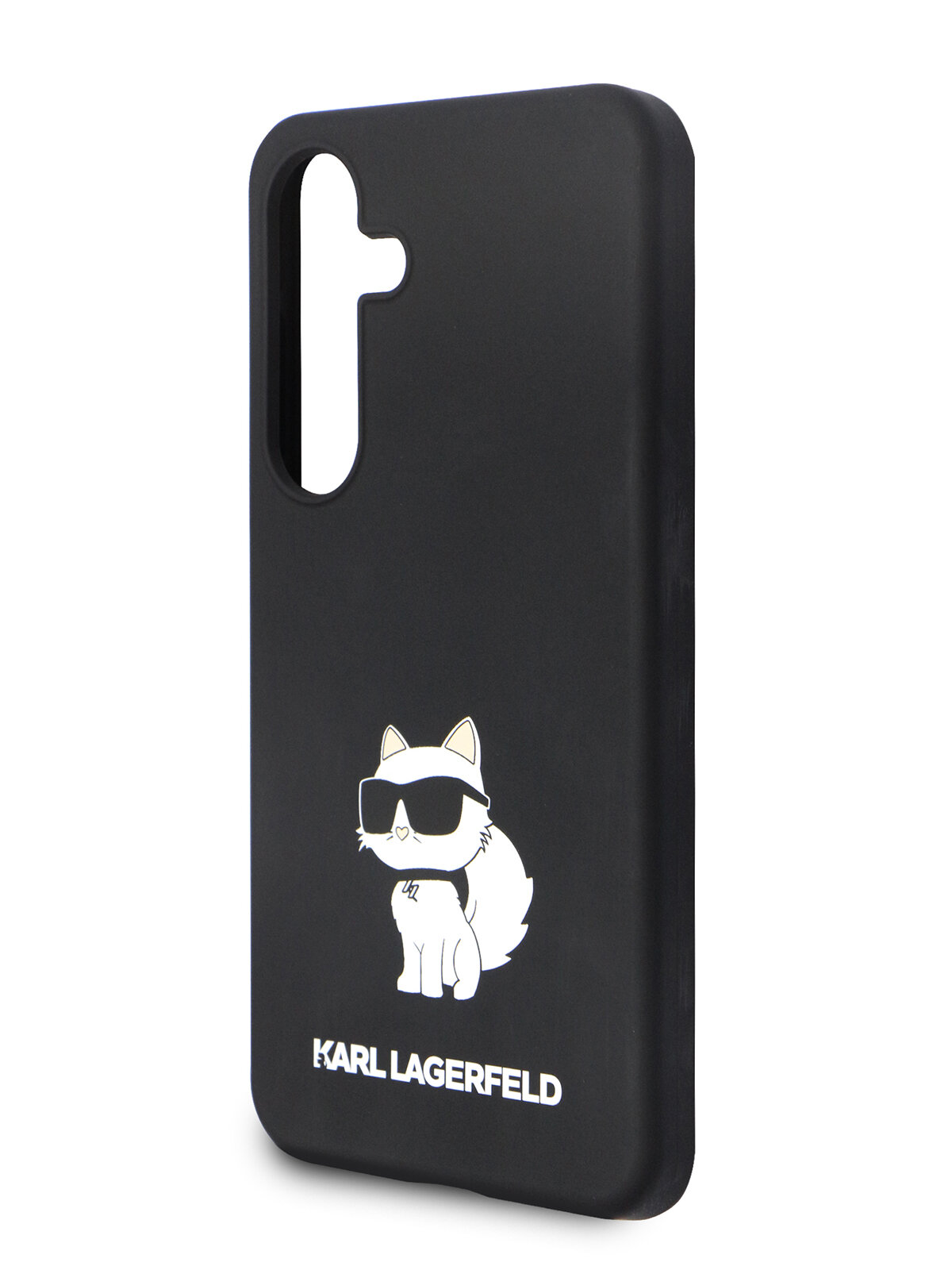 Lagerfeld для Galaxy S24 чехол Liquid silicone NFT Choupette Hard Black