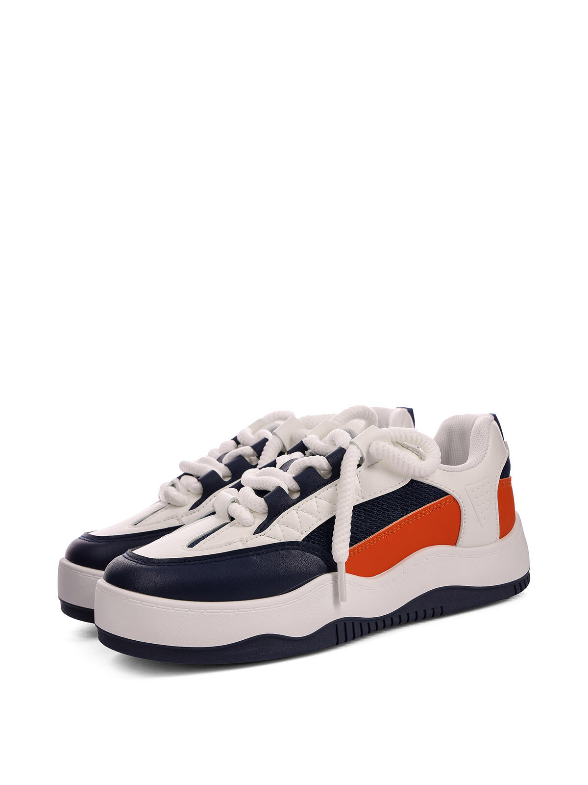 фото Белые кожаные кроссовки для мальчиков на толстой подошве ZENDEN first 58-41BO-052ST