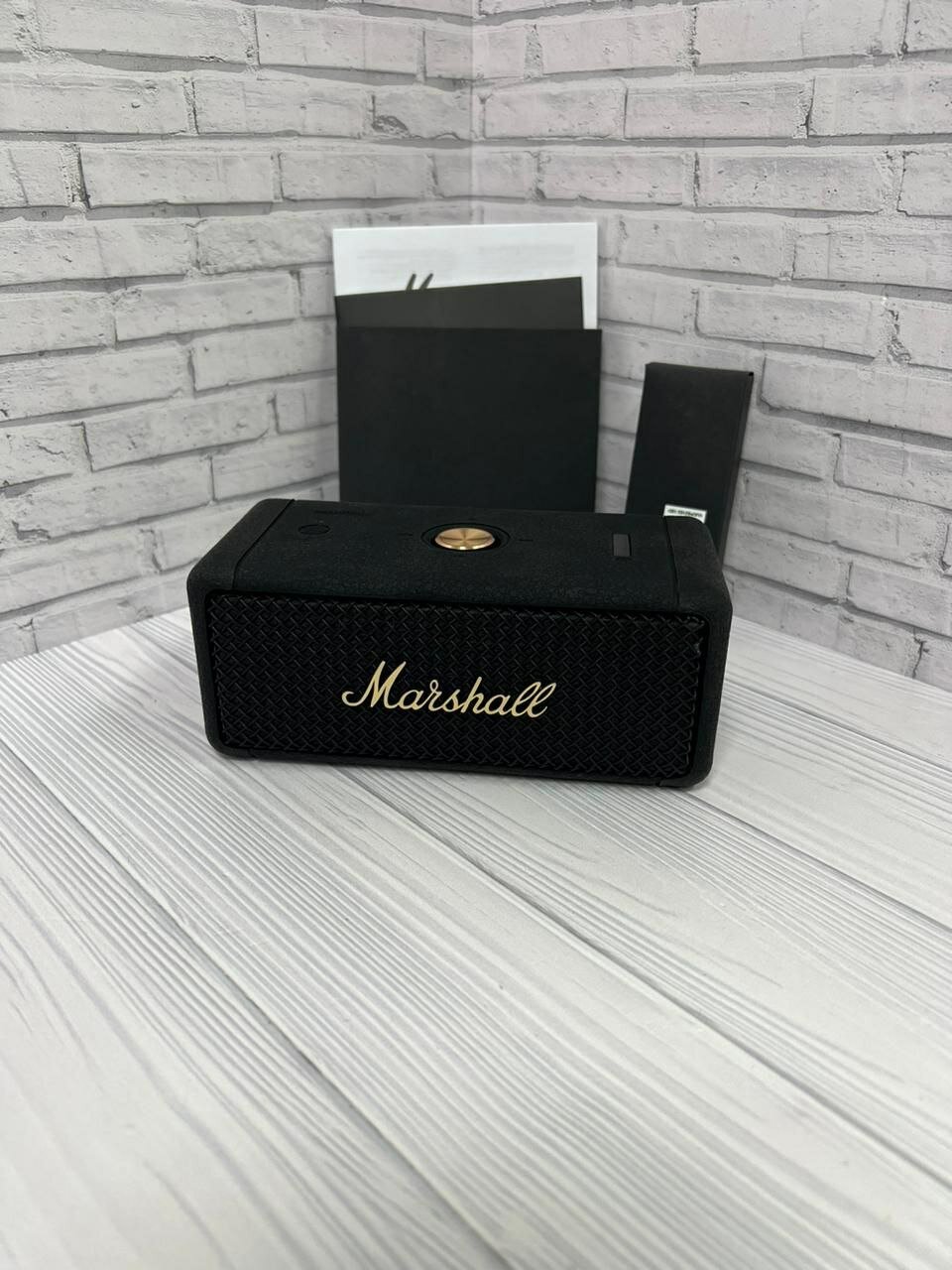 Портативная акустика Marshall, колонка беспроводная, бежевый