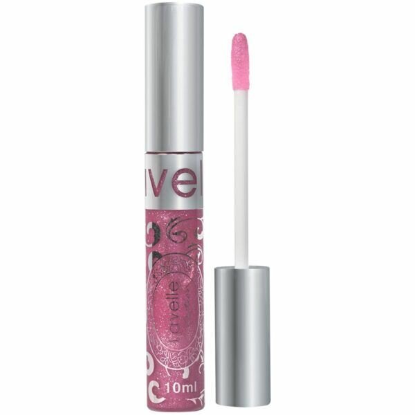 Lavelle Collection, Блеск для губ Lip Gloss Silver, тон 39, темно-розовый искрящийся, 10 мл