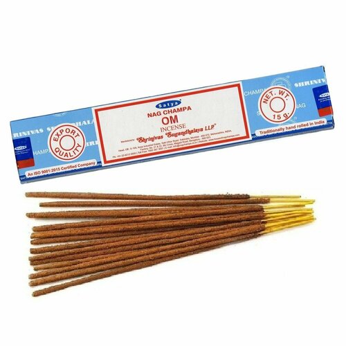 Satya NAG CHAMPA OM (Благовония НАГ чампа ОМ, Сатья), 15 г.