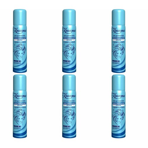 Красотка Лак для волос Объем с провитамином В5, 170 мл, 6 шт