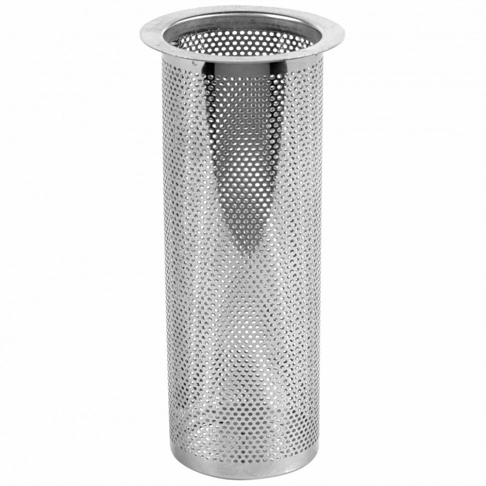 Бункер для джин-корзины под кламп 2 дюйма, перфорированный, нерж. сталь