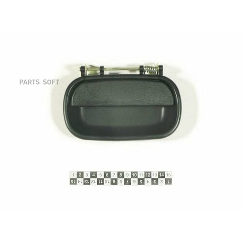 ZEVS ODHR7210 ручка двери наружняя RH 8330₽