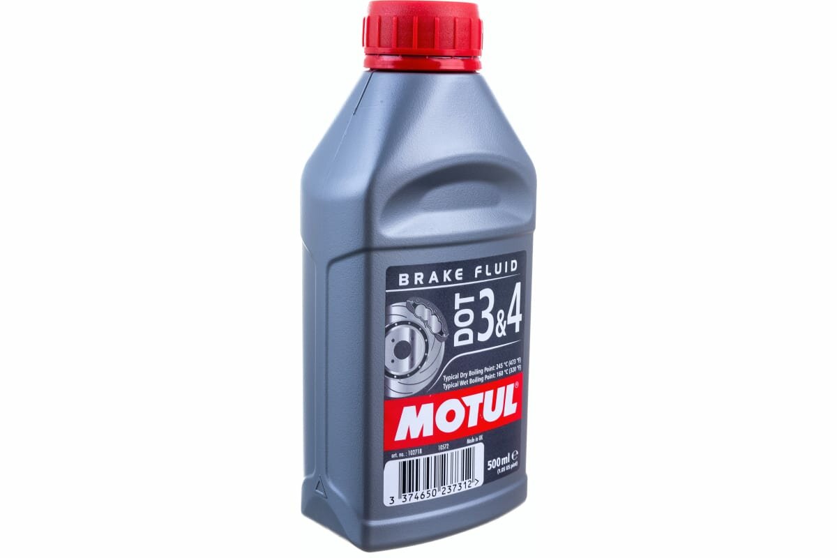 Тормозная жидкость Motul DOT-3/4, 0.5, 500, 1 шт