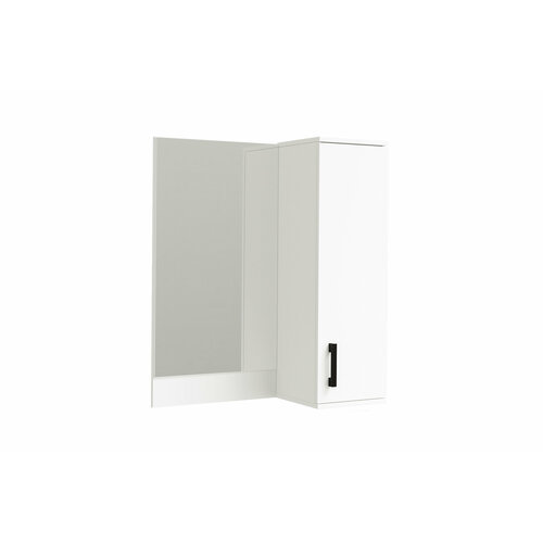 Полка Эра Ника с зеркалом белый гладкий 80x20x917 см 6390₽