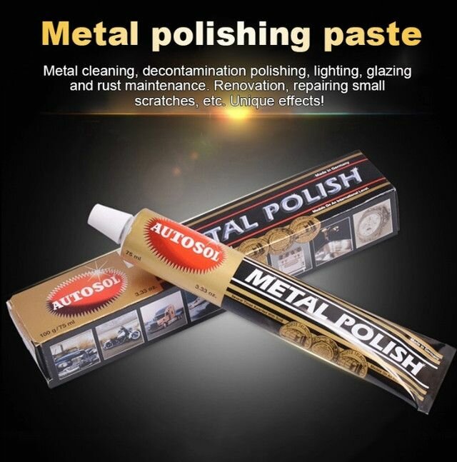 Паста для полировки металлов Metal Polish Autosol 75мл 01001000