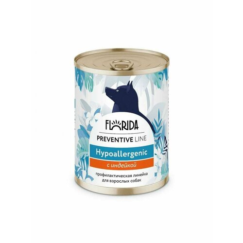 Консервы для собак Florida Preventive Line Hypoallergenic с индейкой упаковка 6 шт х 340 гр