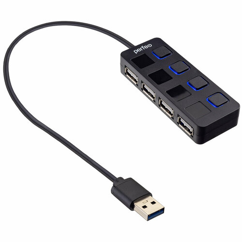 PF-H044 USB-HUB 4 Port чёрный 72100₽