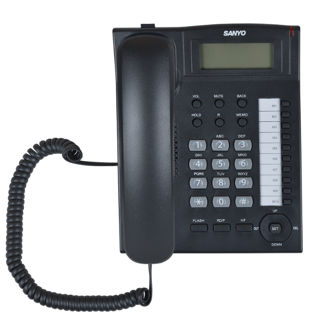 SANYO RA-S517W проводной аналоговый телефон черный
