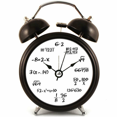 Оригинальный Будильник Формулы Черный