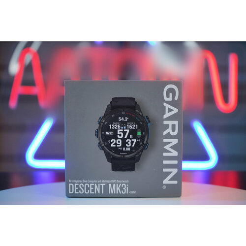 Garmin Descent Mk3i 43 mm Carbon Gray DLC Titanium with Black Silicone Band 18204000₽