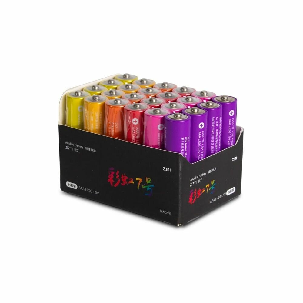 Батарея CUKTECH CUKTECH AAA rainbow alkaline battery（24 pellet）