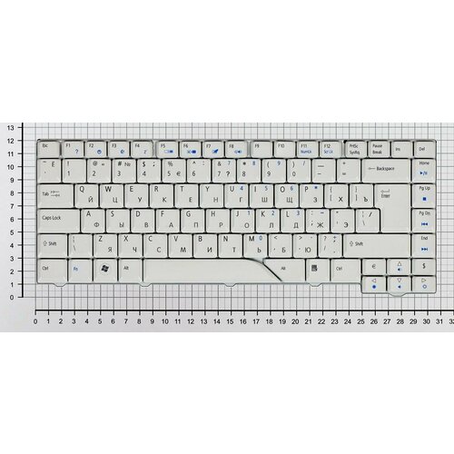 Клавиатура для ноутбука ACER 6935 Белая аккумулятор для ноутбука acer 6935