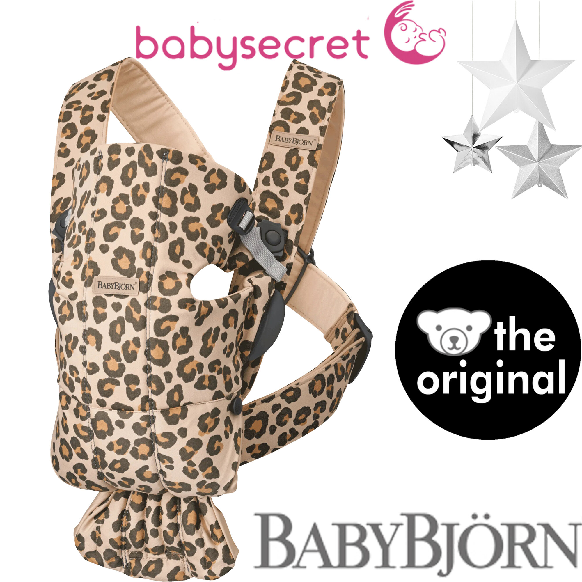 Рюкзак-Кенгуру для новорожденных BabyBjorn Mini Cotton 0210.75 (beige leopard)