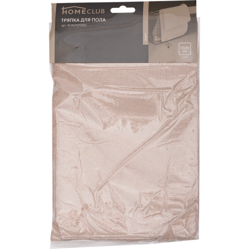 Тряпка для пола HOMECLUB Smart 70х80см микрофибра Арт RUW21070102 466₽