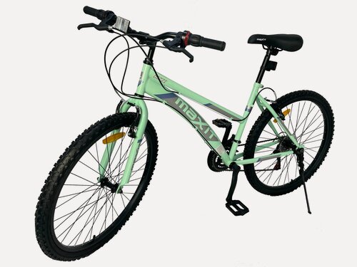 Изображение товара Горный велосипед MAXIT DIZZI-01, 18-скоростной, стальной, 26 дюймов, светло-зелёный