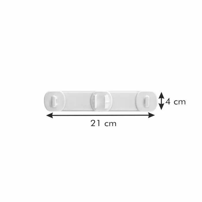 Настенная вешалка Tescoma ProfiMATE, 3 крючка, пластик, белый — фото 1