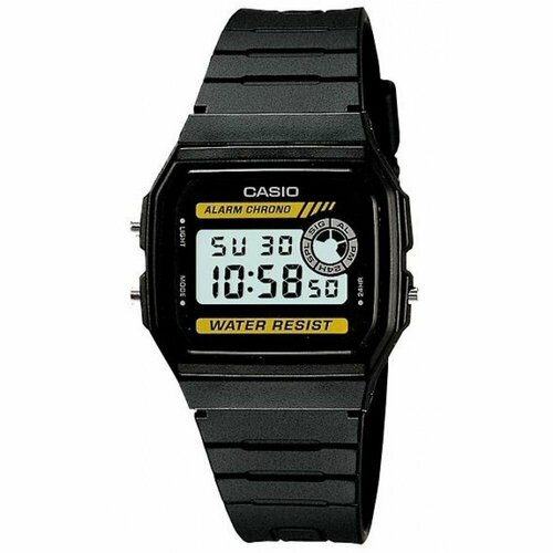 Наручные часы CASIO F-94WA-9D, черный наручные часы casio casio f 94wa 8d черный