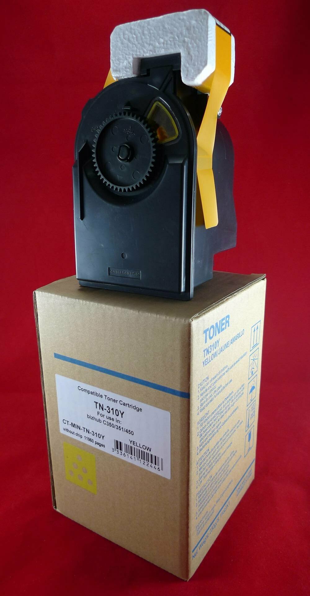 Тонер Konica-Minolta bizhub C350/351/450 TN-310Y yellow (230г) (ELP Imaging®)