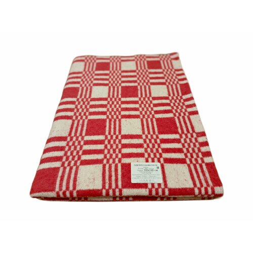 Одеяло байковое детское Вулли Вул Текс 100х140 см, красные прямоугольники квадраты детское марлевое хлопковое муслиновое одеяло обнимающее одеяло для новорожденных пеленальное одеяло для младенцев банное полотенце дет