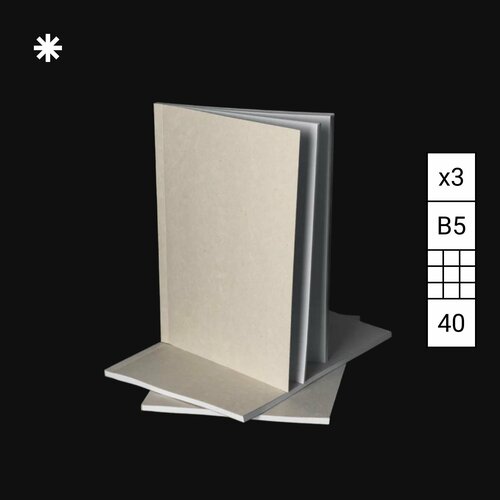 Набор тетрадей №1 / B5 клетка 40 листов 3 шт 