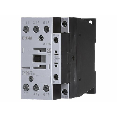 Магнитный контактор 25A 24 27VDC DILM25-01RDC24 Eaton 277178 4015082771782 51656₽