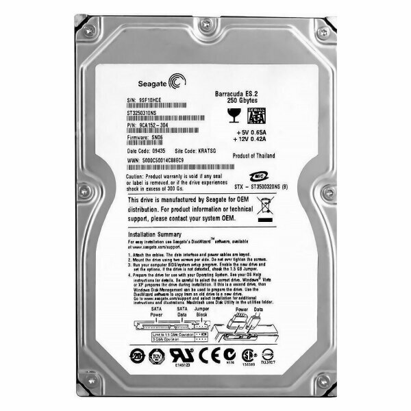 Жесткий диск Seagate 9CA152 250Gb SATAII 3,5" HDD