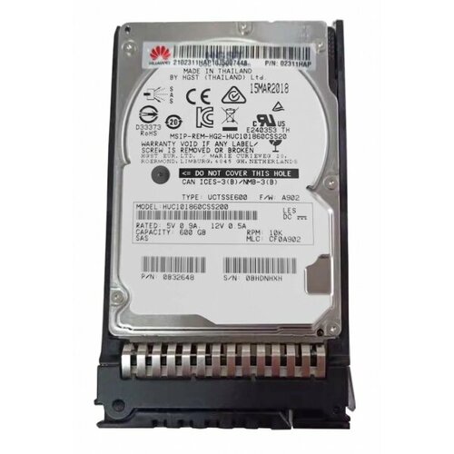 Жесткий диск Huawei N600S1210W2 600Gb SAS 25 HDD 17615₽