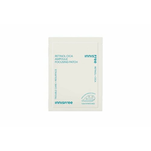 INNISFREE Ампульные патчи от воспалений и акне Retinol Cica Focusing Patch ампульные патчи от воспалений и акне innisfree retinol cica focusing patch 9 шт