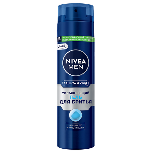 Nivea Men Гель для бритья увлажняющий Защита и уход 200 мл 1 шт