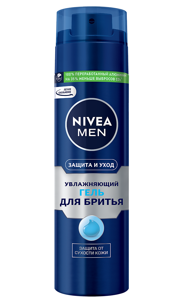 Nivea Men Гель для бритья увлажняющий Защита и уход 200 мл 1 шт