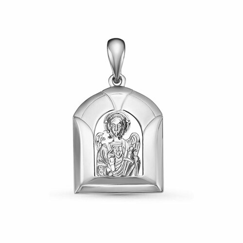 подвеска из серебра с фианитом ангел яхонт ювелирный арт 2698113 Подвеска ЗлатаМира, серебро, 925 проба