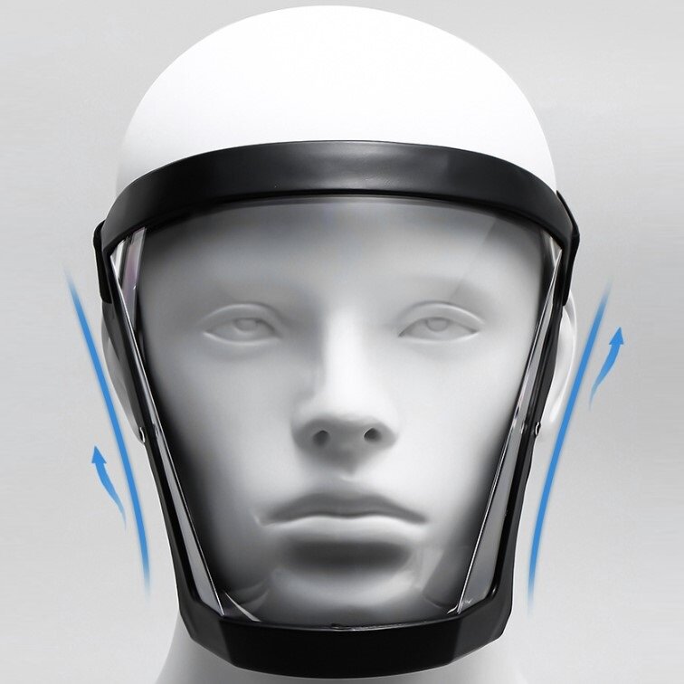 фото Щиток защитный лицевой прозрачный, слесарная маска, Взрослая