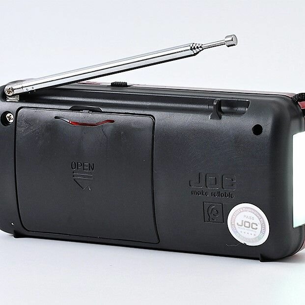 Радиоприёмник карманный, аккумуляторный (USB, TF, Bluetooth) с фонариком, под две аккумуляторные батареи, JOC H799BT