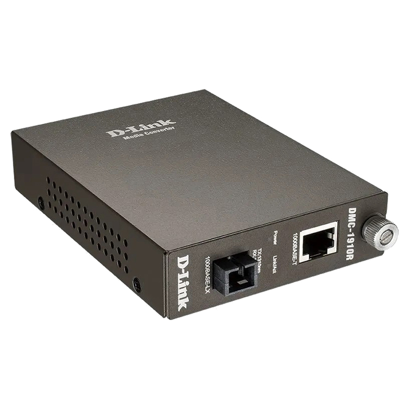 D-Link DMC-1910R/A9A WDM медиаконвертер с 1 портом 1000Base-T и 1 портом 1000Base-LX с разъемом SC (Tx: 1310 нм; Rx: