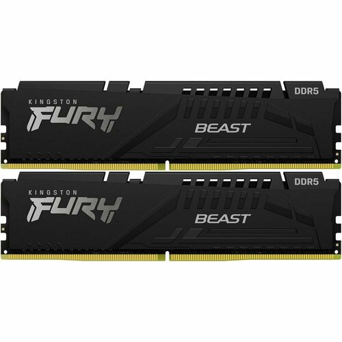 Память DDR5 2x32Gb 5600MHz Kingston KF556C40BBK2-64 Fury Beast RTL PC5-44800 CL40 DIMM 288-pin 125В dual rank 19860₽