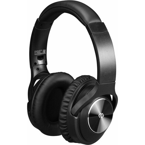 Гарнитура накладные Digma BT-20 ANC черный беспроводные bluetooth оголовье BT20 8850₽