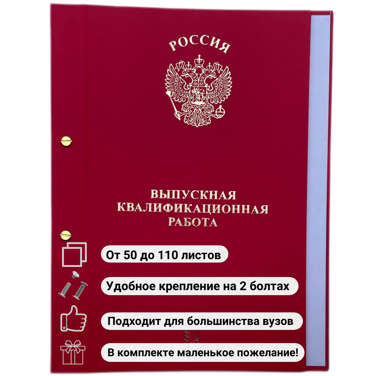 Дипломная папка выпускная квалификационная работа ВКР 110 л