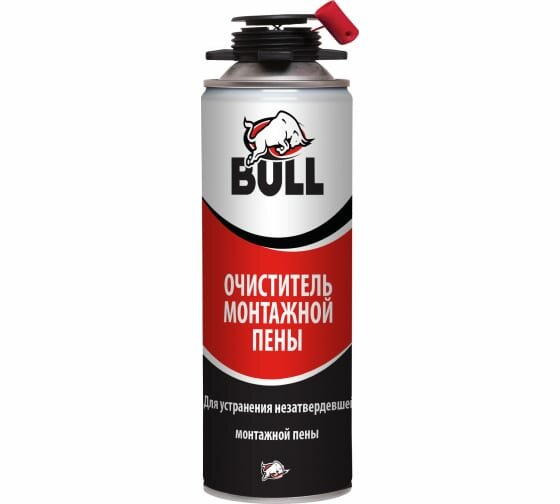 Очиститель монтажной пены BULL акфикс