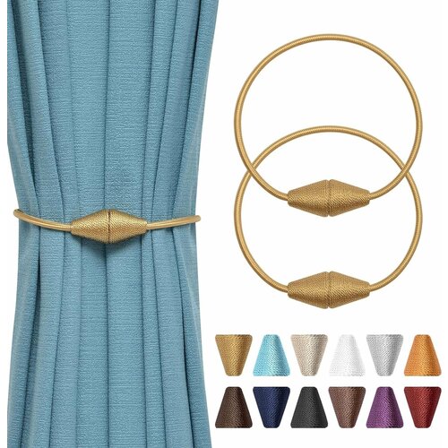 Подхват для штор магнитный, 2 шт, золотой