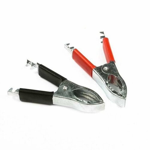 Клеммы зажимы-крокодилы 75 см 30 А 2 шт в упаковке 3 набора 299₽