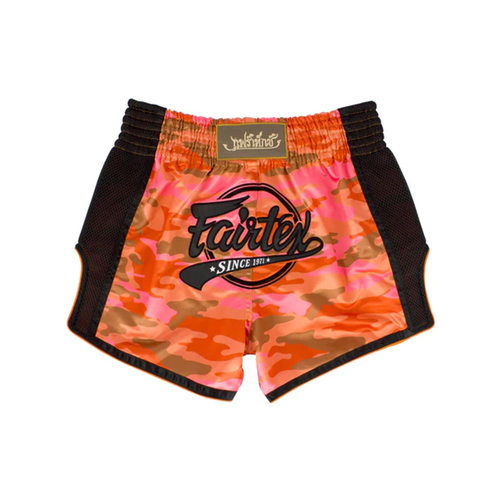 Шорты Fairtex, размер S, оранжевый шорты для тайского бокса fairtex bs1710 green camo xl